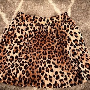 Cheetah print skirt